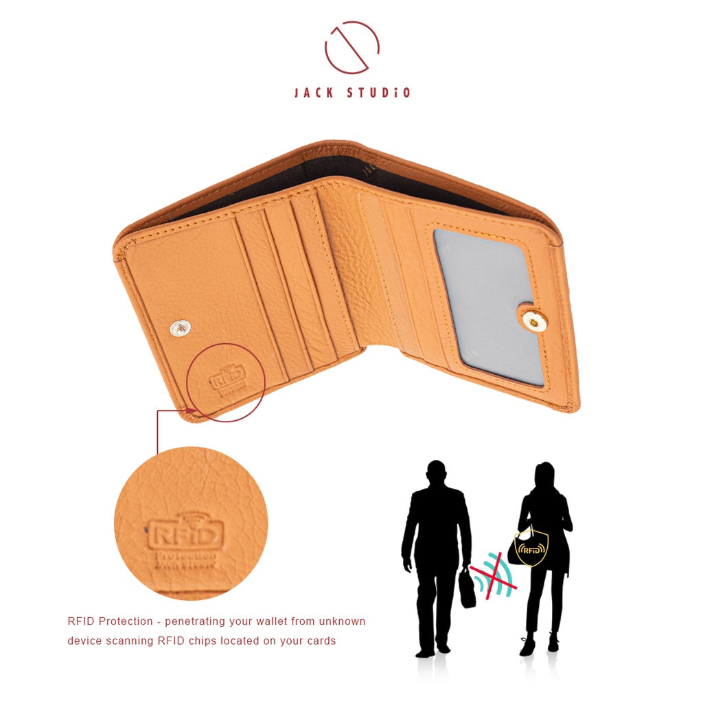 Jack Studio Victoria Leather Bifold Small Ladies Women Wallet