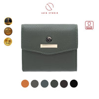 Leather Small Trifold Wallet – Queenie Collection thumbnail