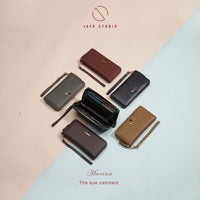 Jack Studio Marina Leather Zip Around Long Ladies Women Wallet Purse - JWB 20870 thumbnail
