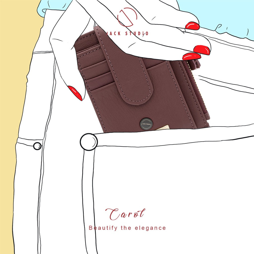 Jack Studio Carol Genuine Leather Ladies Card Holder