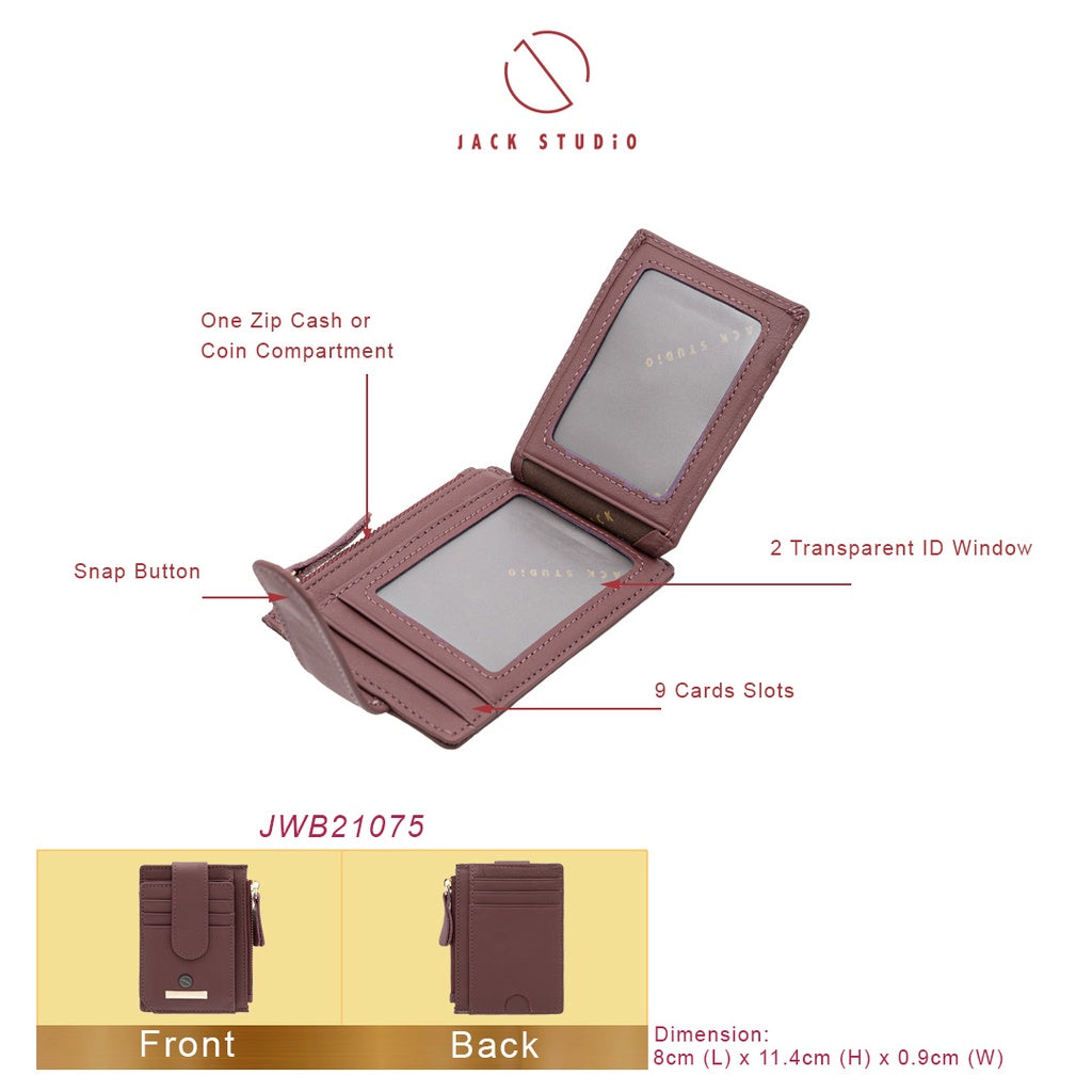 Jack Studio Carol Genuine Leather Ladies Card Holder