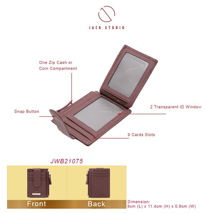 Jack Studio Carol Genuine Leather Ladies Card Holder
