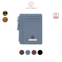 Jack Studio Natasha Genuine Leather Ladies Card Holder with Zip Credit Card Case Mini Wallet Purse Woman - JWB 21076 thumbnail