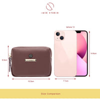 Jack Studio Wanda Genuine Leather Cute Ladies Coin Pouch Zip Wallet Purse Woman with Keyholder - JWB 21077 thumbnail