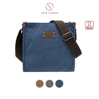 Jack Studio Free Engrave Name Canvas Leather Casual Crossbody Sling Bag - BAD 21007 thumbnail