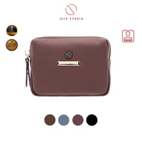 Jack Studio Wanda Genuine Leather Cute Ladies Coin Pouch Zip Wallet Purse Woman with Keyholder - JWB 21077 thumbnail