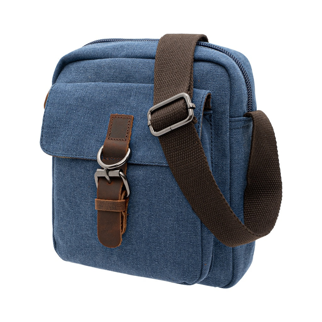 Jack Studio Unisex Canvas Leather Small Crossbody Sling Bag