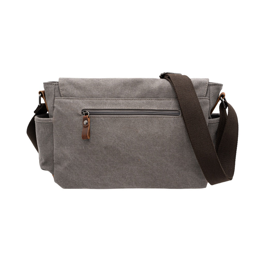 Jack Studio Medium Canvas Leather Crossbody Sling Messenger Bag