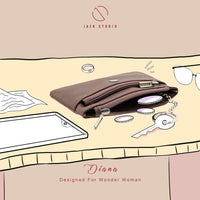Jack Studio Diana Genuine Leather Small Ladies' Coin Pouch Zip Wallet Purse Woman with Keyholder - JWB 21074 thumbnail