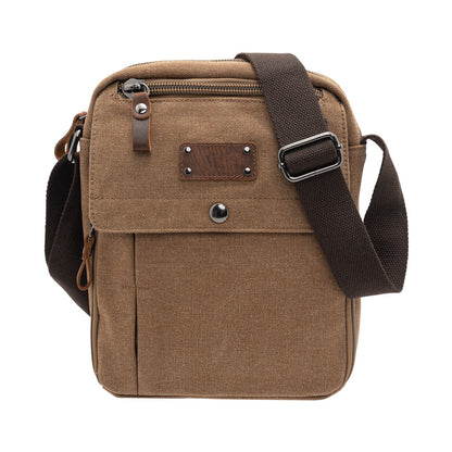 Jack Studio Canvas Leather Small Vertical Crossbody Sling Bag