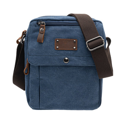 Jack Studio Canvas Leather Small Vertical Crossbody Sling Bag