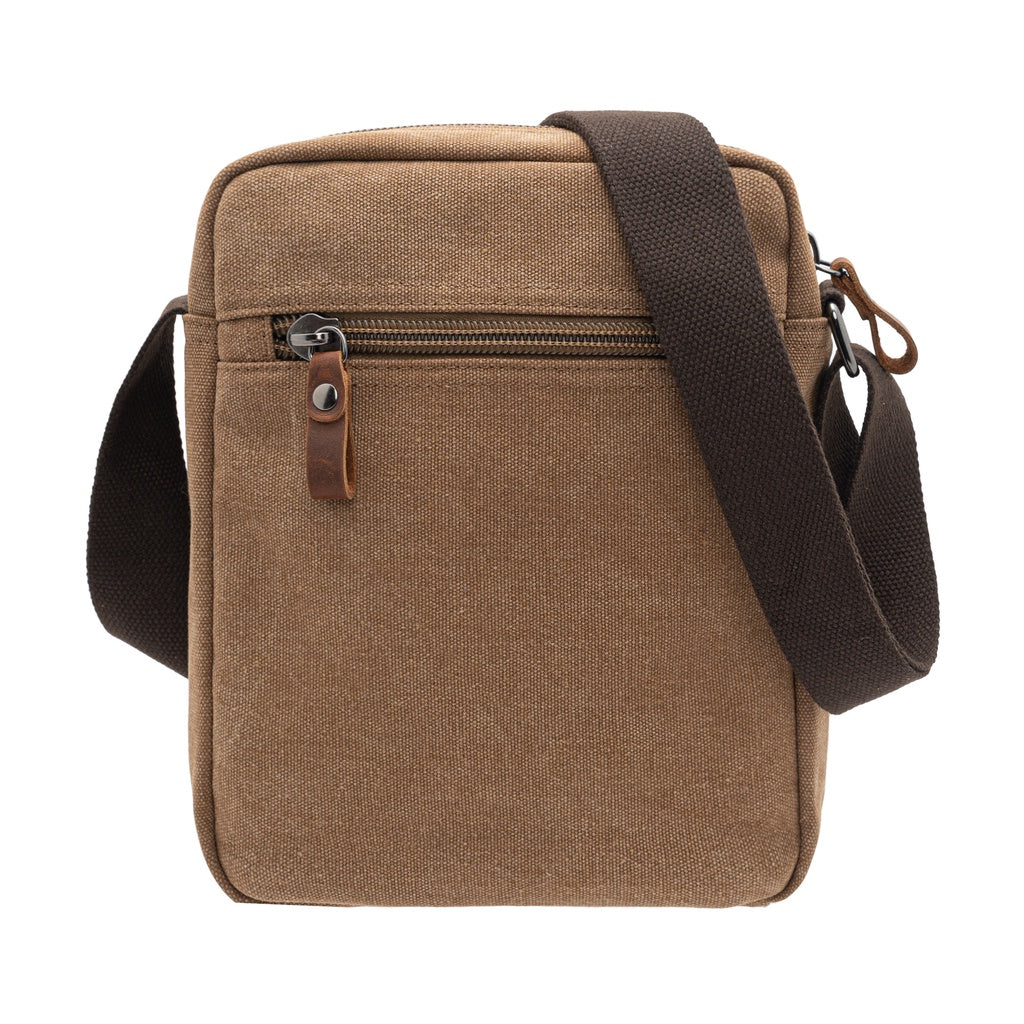 Jack Studio Canvas Leather Small Vertical Crossbody Sling Bag