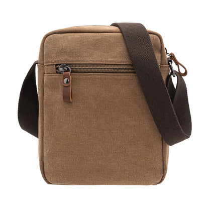 Jack Studio Canvas Leather Small Vertical Crossbody Sling Bag