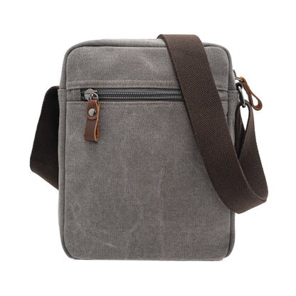 Jack Studio Canvas Leather Small Vertical Crossbody Sling Bag